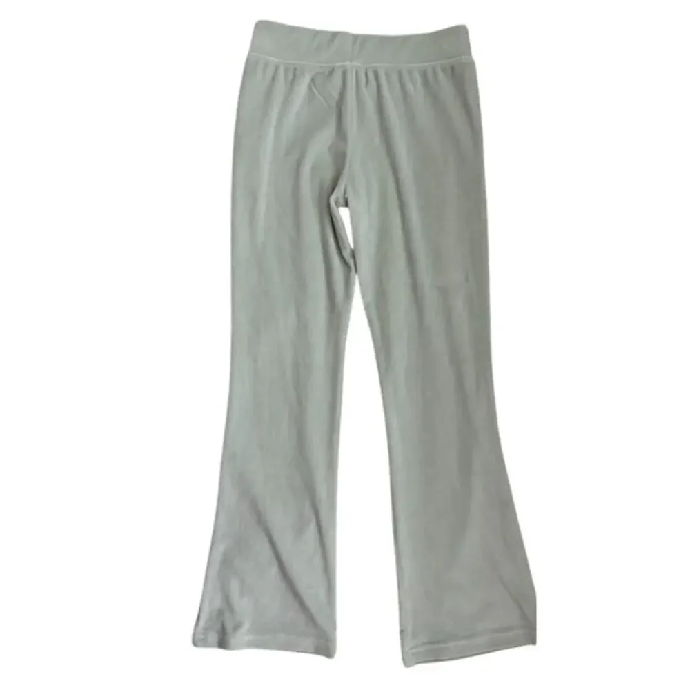 NWOT Abercrombie & Fitch Girls Y2K Green Velour Sweatpants Size 7/8